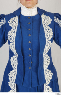  Photos Woman in Historical Dress 94 17th century blue decorated dress historical clothing upper body 0001.jpg